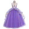 Robe Princesse Violette Licorne Fille